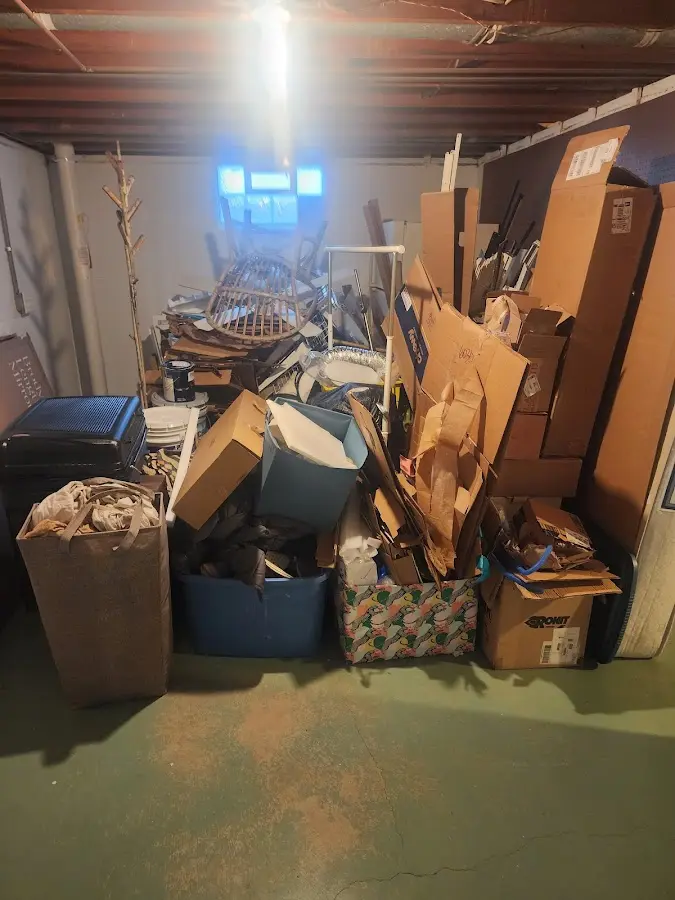 Roll-off dumpster container at job site for Yard Waste Dumpster Rental in Lithia Springs